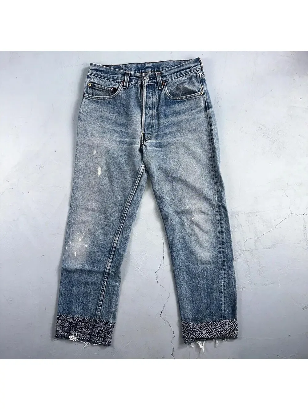 Levis 501 Vintage 80s USA XX Straight Leg Jeans Blue Light Wash 32x33 Act 29x27